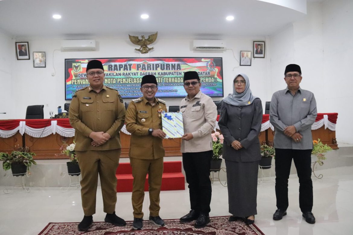 Menuju Tanah Datar Lebih Baik : Raperda Narkotika, Kependudukan, dan Kabupaten Layak Anak Diajukan