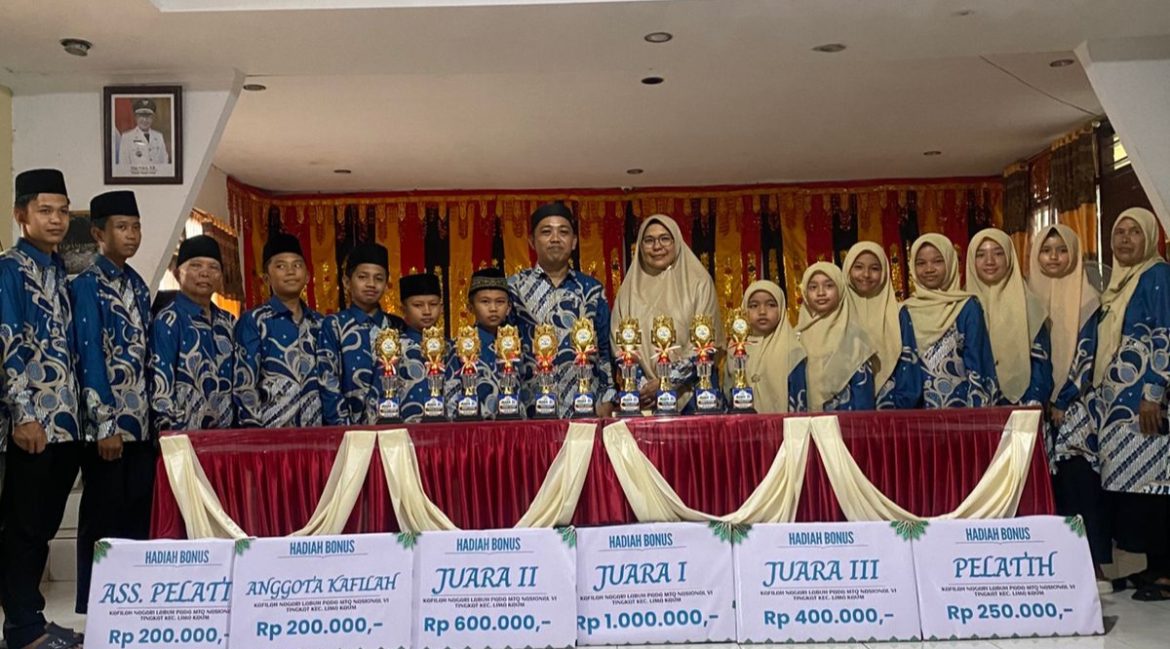 Perantau Dan Masyarakat Kampung Bersatu Berikan Bonus Kepada Kafilah MTQ Nagari  Labuah