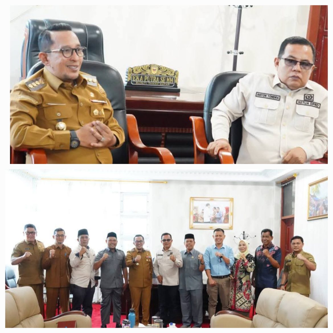 Berikan Dukungan Penuh,  Pengurus Partai Golkar Bersilaturahmi Dengan Bupati Tanah Datar