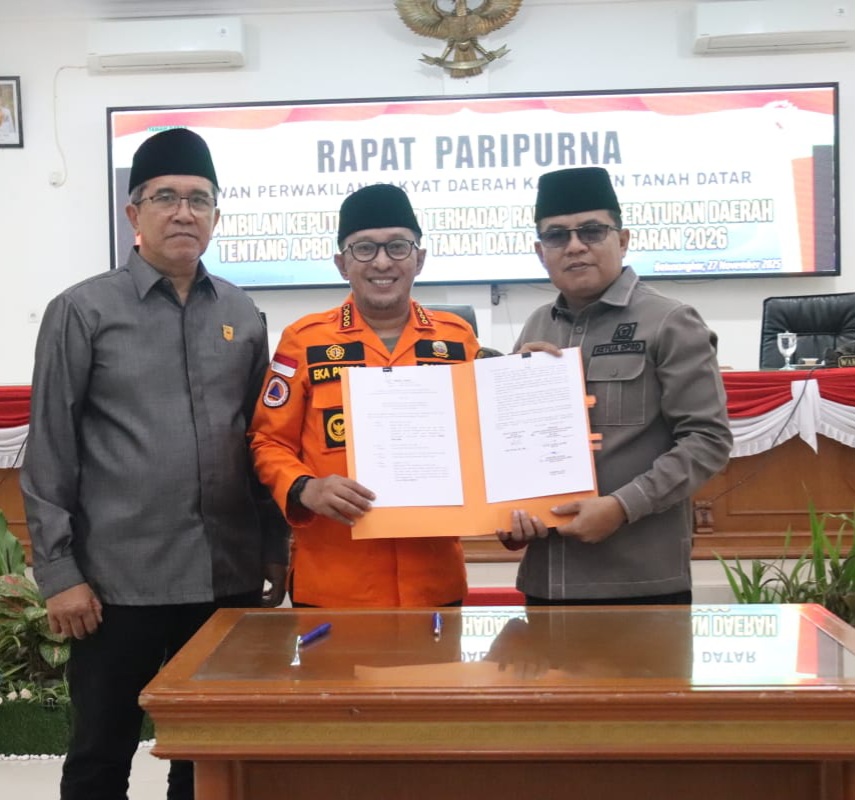 Bupati Sampaikan Terima Kasih, DPRD Setujui APBD Tanah Datar Tahun 2026