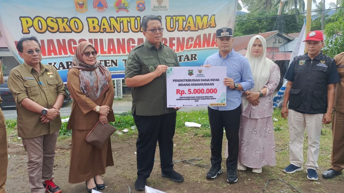 Wakil Bupati Tanah Datar Terima Bantuan Dari Kabupaten Sijunjuang