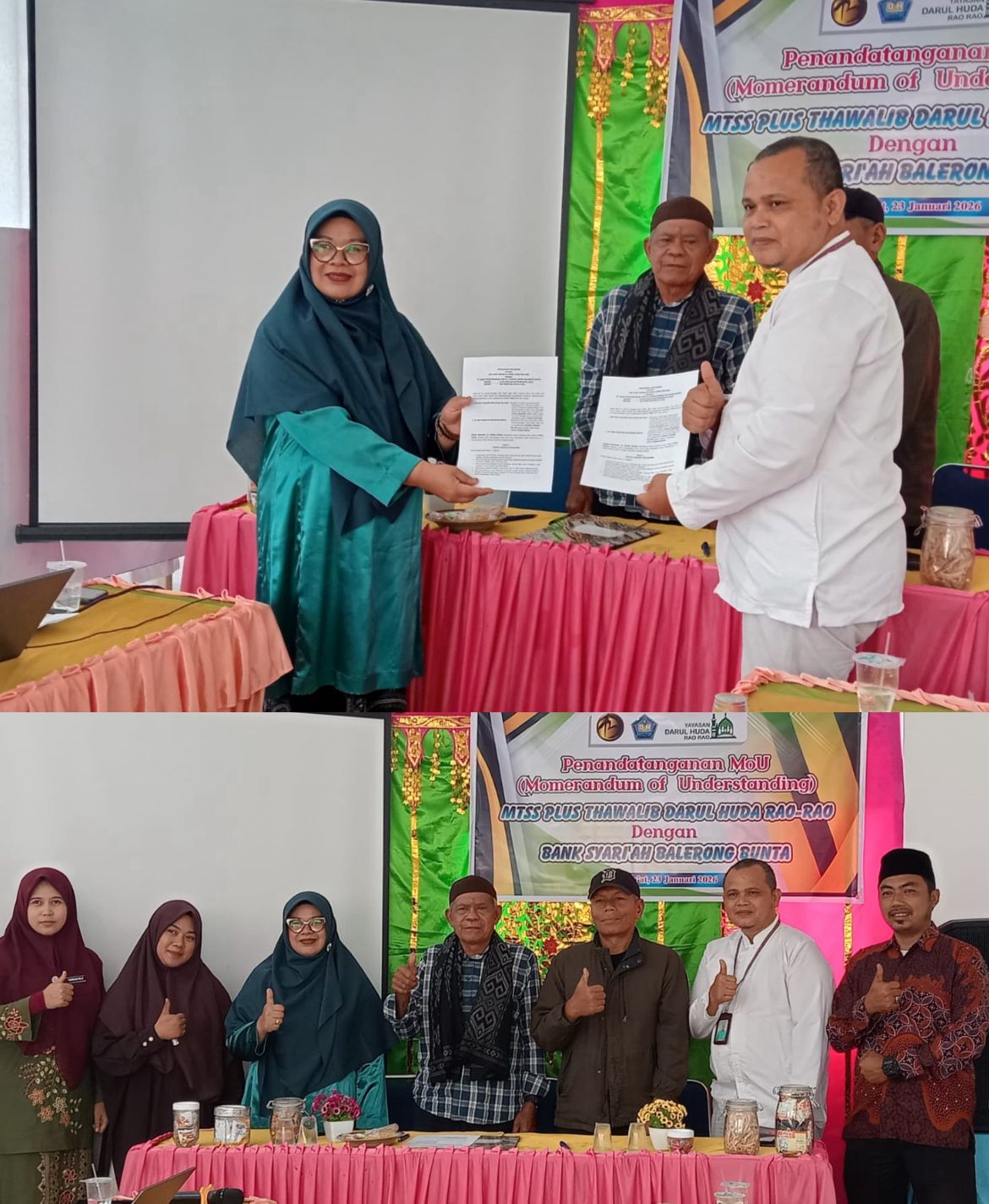 “PT BPR Syariah Balerong Bunta dan MTs Thawalib Rao-Rao Bersinergi Tingkatkan Literasi Keuangan Syariah”