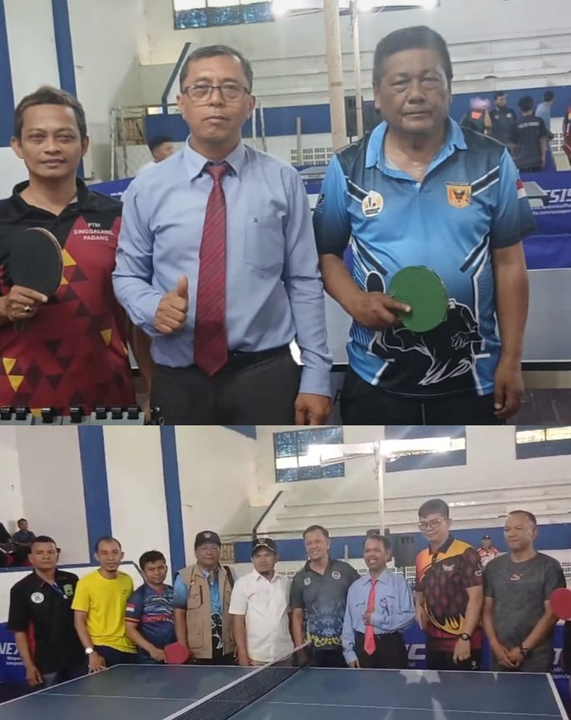 Wakil Bupati Kabupaten Solok  Tinjau Open Turnamen Tenis Meja Bupati Cup 1 Se Sumbar,  Riau, Bengkulu Dan Jambi