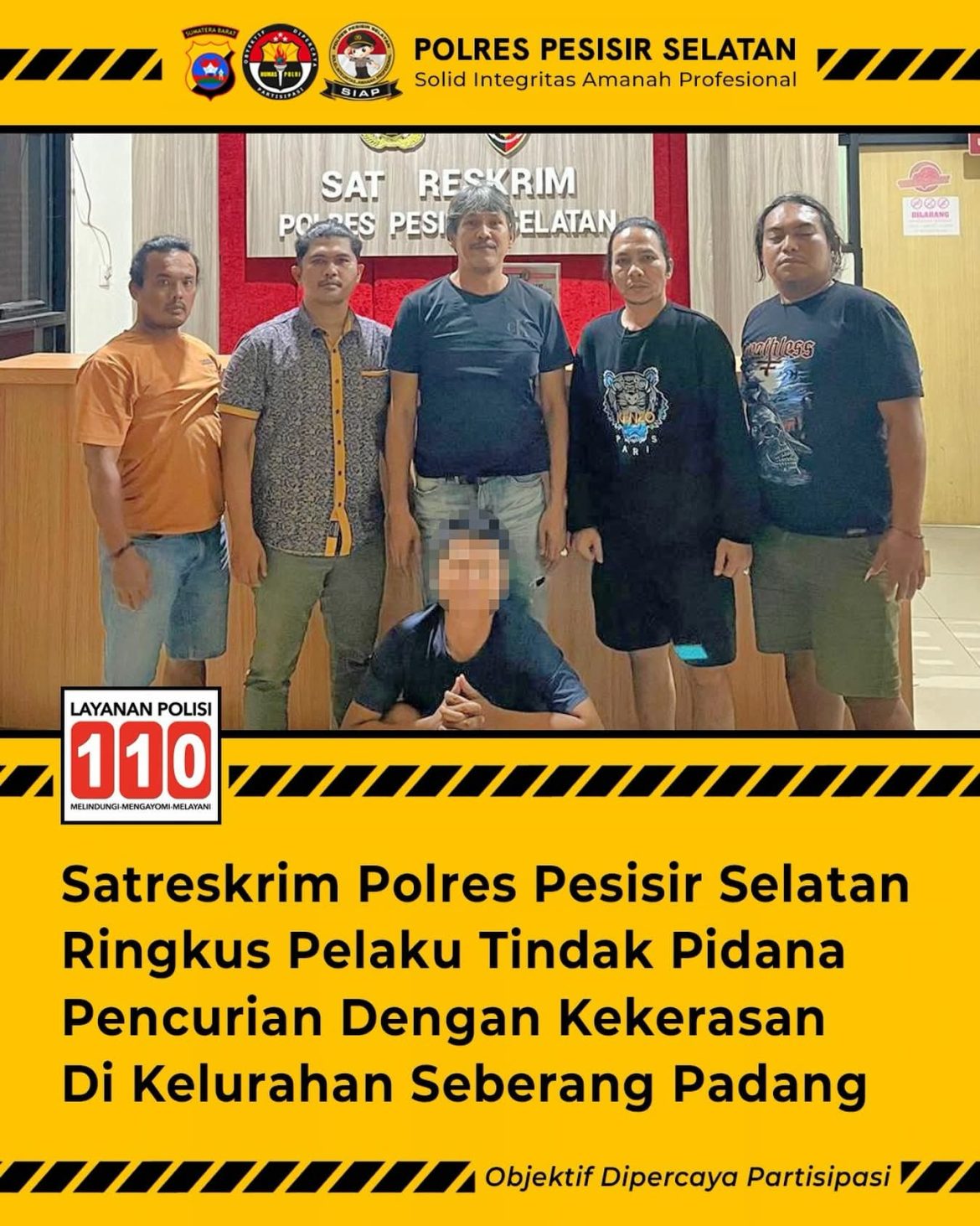 Oknum Mahasiswa  Ditangkap Tim Satreskrim Polres Pesisir Selatan Di Kota Padang