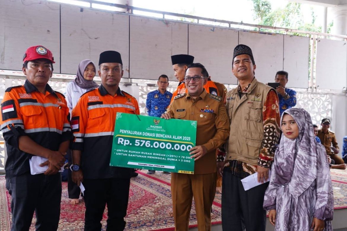 Bantuan Rp576 Juta Disalurkan, Bupati Eka Putra Dorong Penguatan Program Peduli Bencana