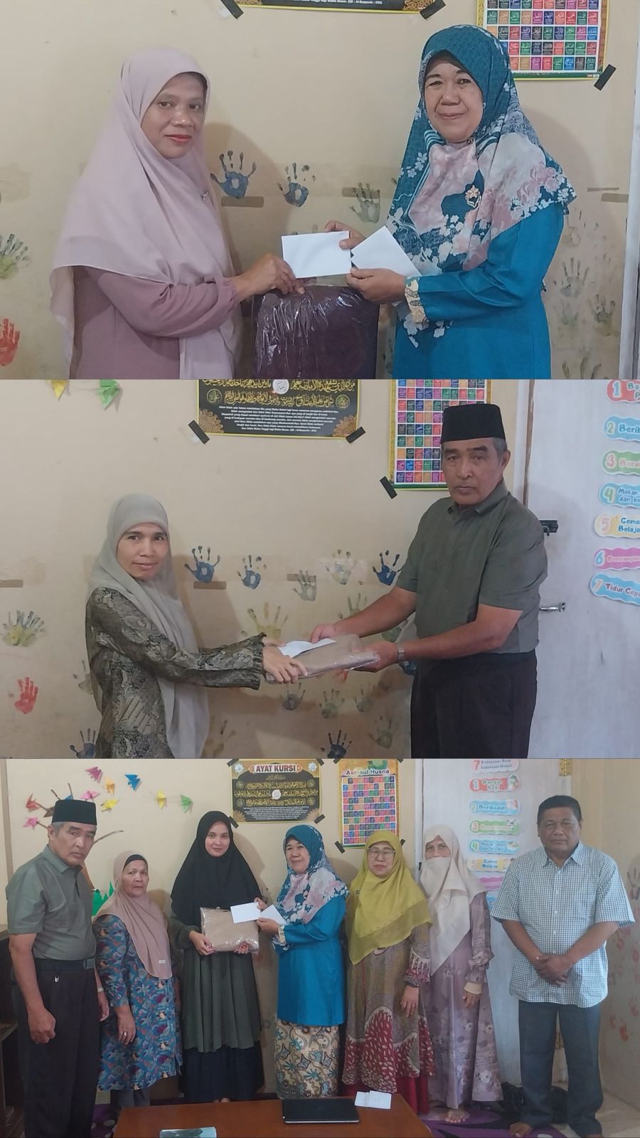 PCM dan PCA Lima Kaum Serahkan Paket Lebaran Untuk Guru TK ‘Aisyiyah