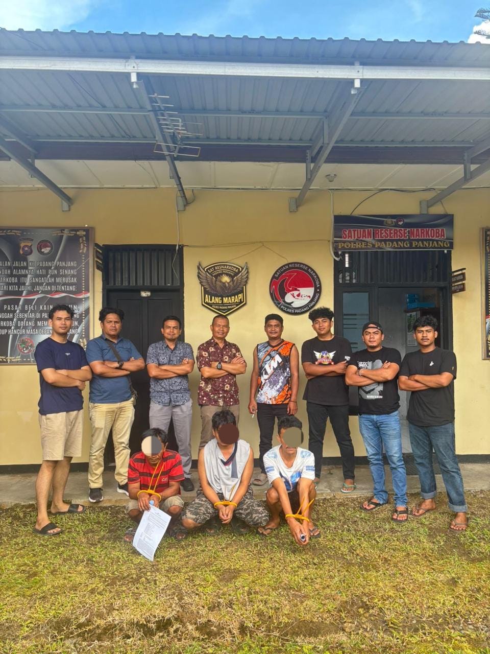 Tiga Pelaku Penyalahgunaan Narkotika Jenis Sabu Di Paninjauan Dan Batipuh Ateh Dibekuk Tim Polres Padang Panjang