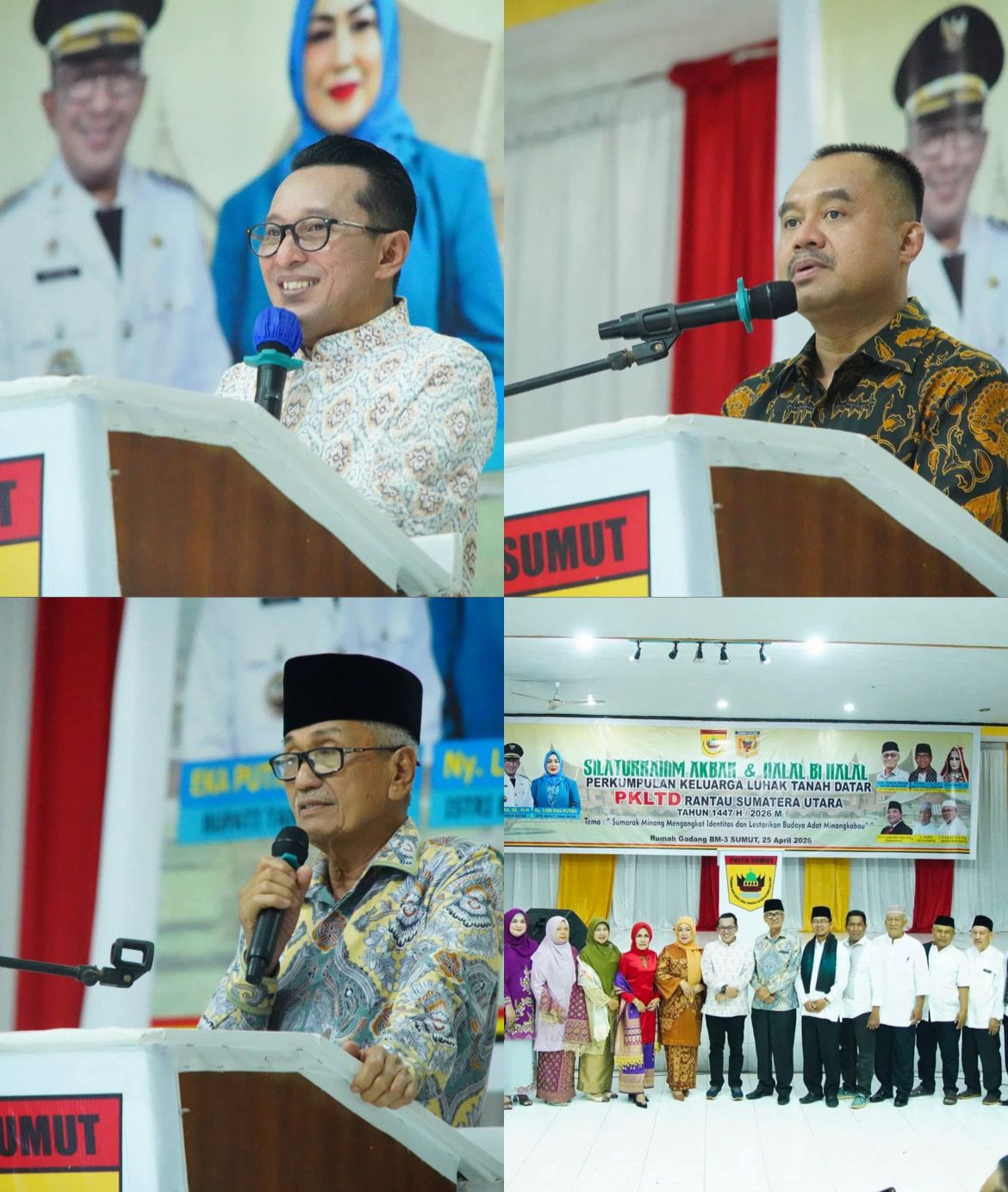 Perkuat Sinergi Dengan Perantau, Bupati Tanah Datar Hadiri Silaturahmi PKLTD Rantau Sumut