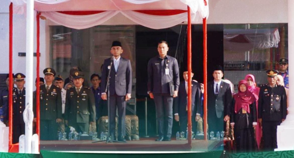 Wakil Wali Kota Padang Panjang Pimpin Upacara Hari Lahir Pancasila  Di halaman Balai Kota