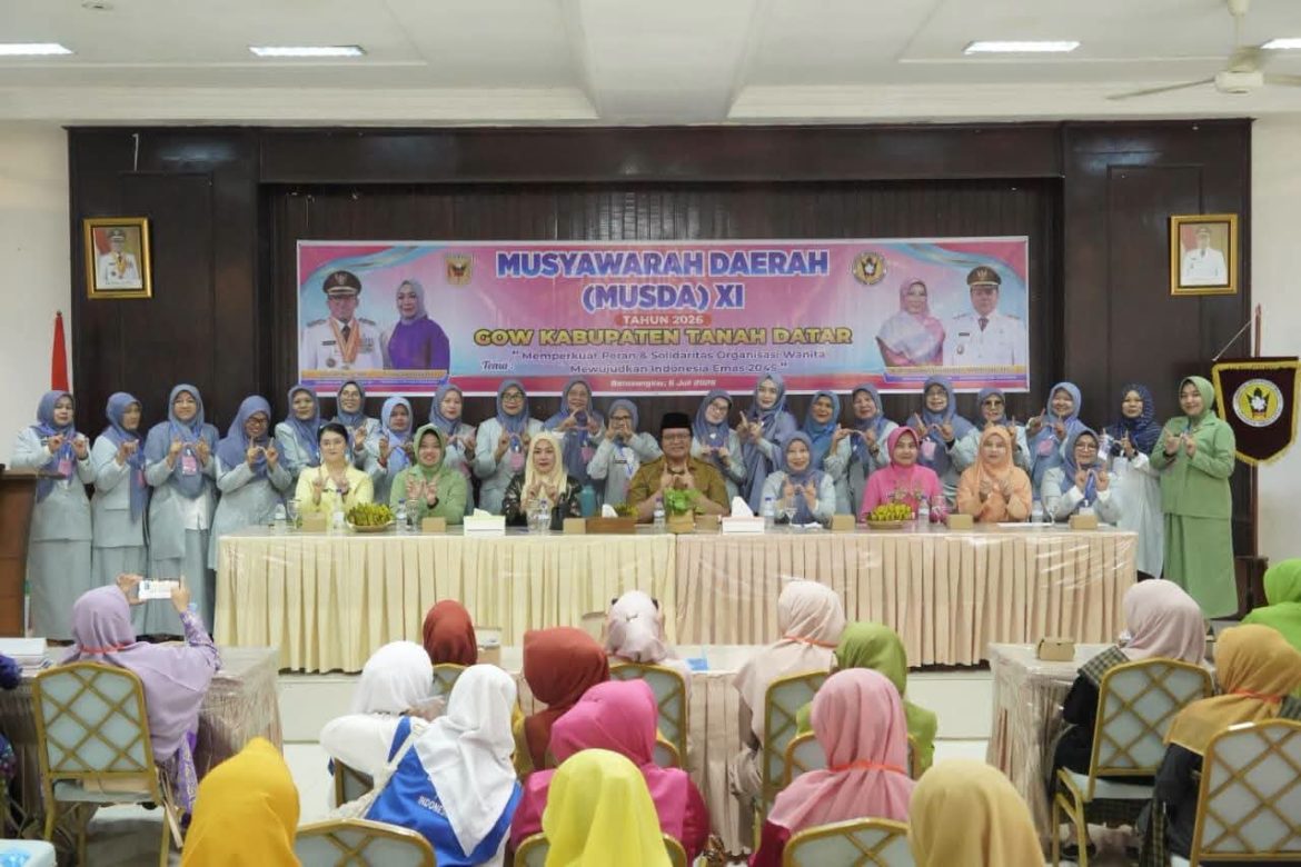 Wakil Bupati Ahmad Fadly Buka Musda GOW  Tahun 2026  di Gedung Pertemuan TP-PKK Tanah Datar