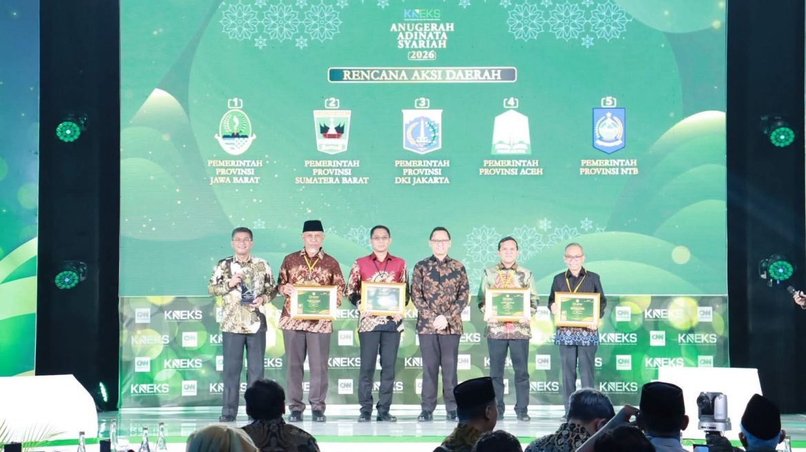 Sumbar Berhasil Raih Penghargaan Nasional  Anugerah Adinata Syariah Dalam Pengembangan Ekonomi Syariah