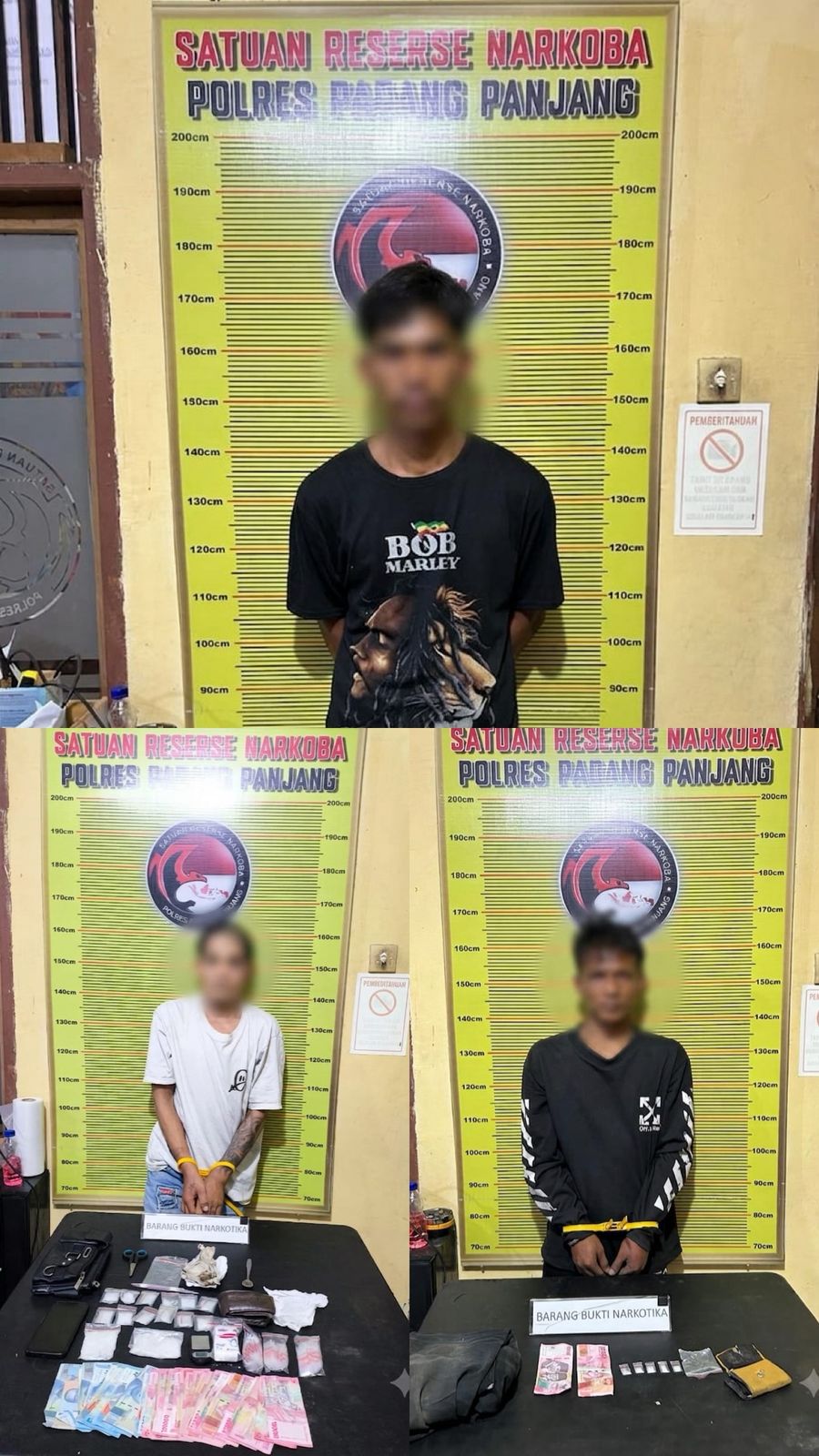 Diduga Penyalahgunaan Narkoba, Tiga Warga Nagari Tanjung Barulak Kecamatan Batipuh Dibekuk Tim Polres Padang Panjang 