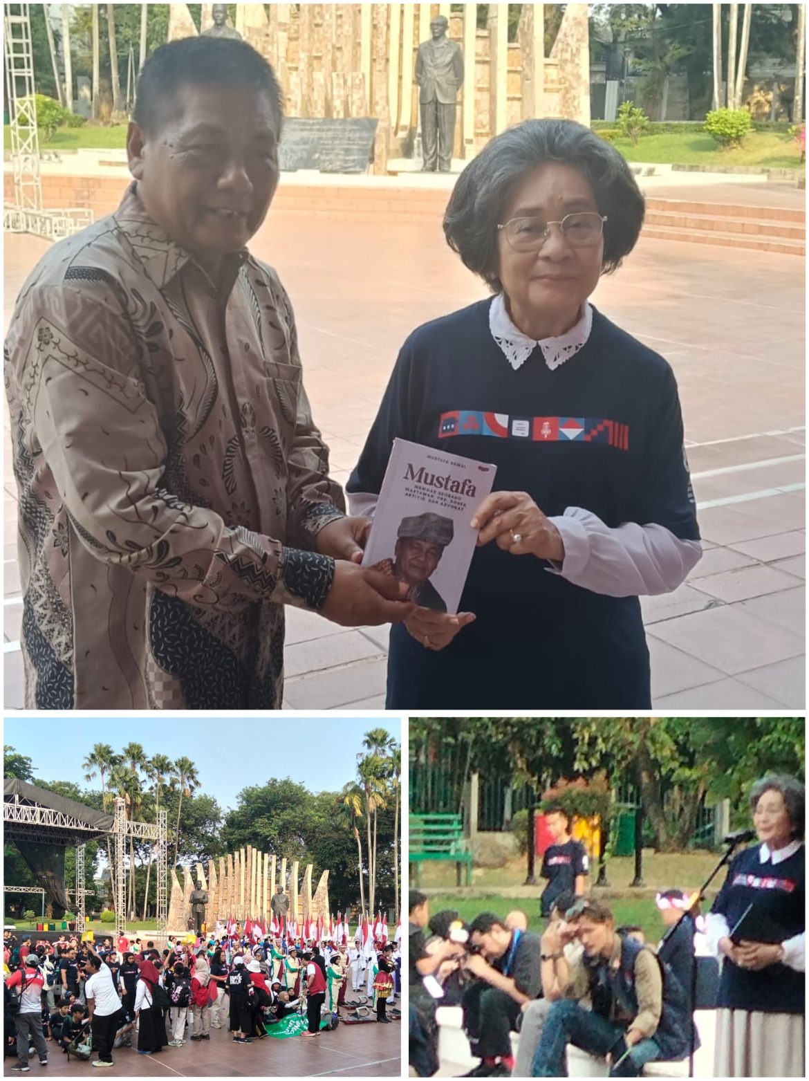 Wartawan Sumbar Serahkan Buku “Memoar Mustafa Kepada Prof. Dr. Meutia Hatta