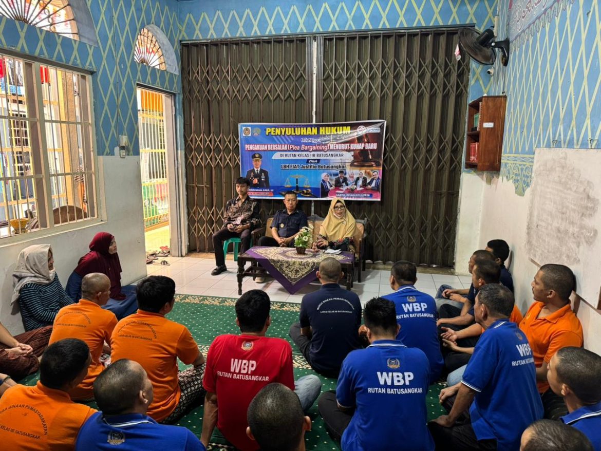Tingkatkan Pemahaman Hukum Warga Binaan, LBH Fiat Justitia Batusangkar Gelar Penyuluhan