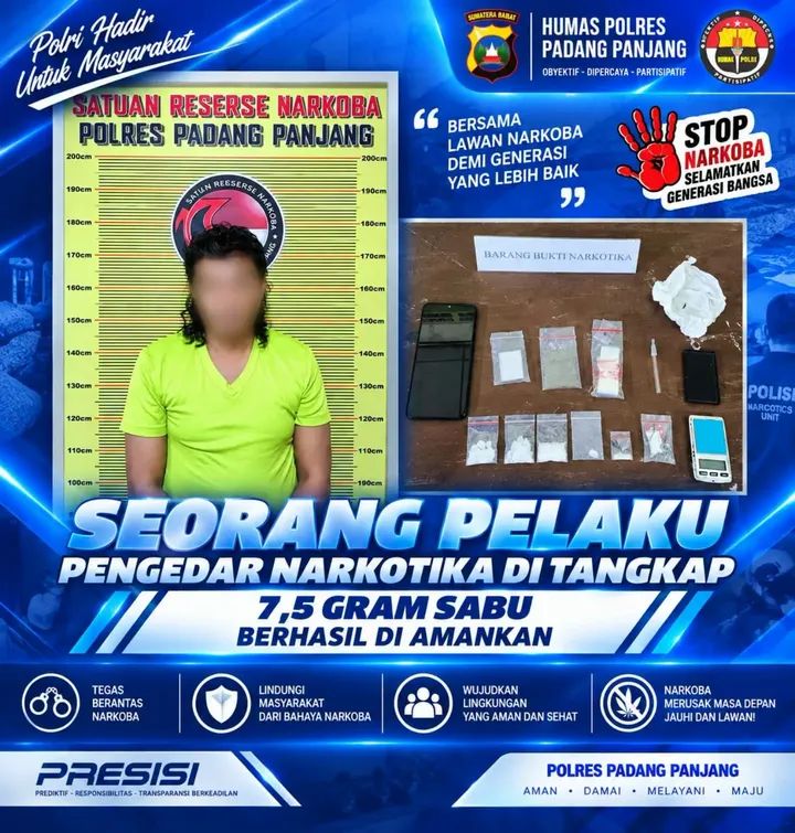 Warga  Silaing Atas Dibekuk Tim   Satresnarkoba Polres Padang Panjang