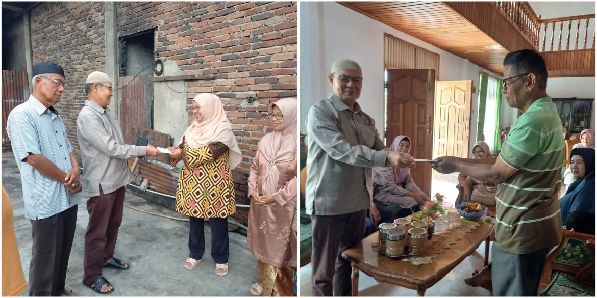 Juang Kencana Tanah Datar Tunjukkan Kepedulian Lewat Badoncek, Bantu Dua Anggota Tertimpa Musibah