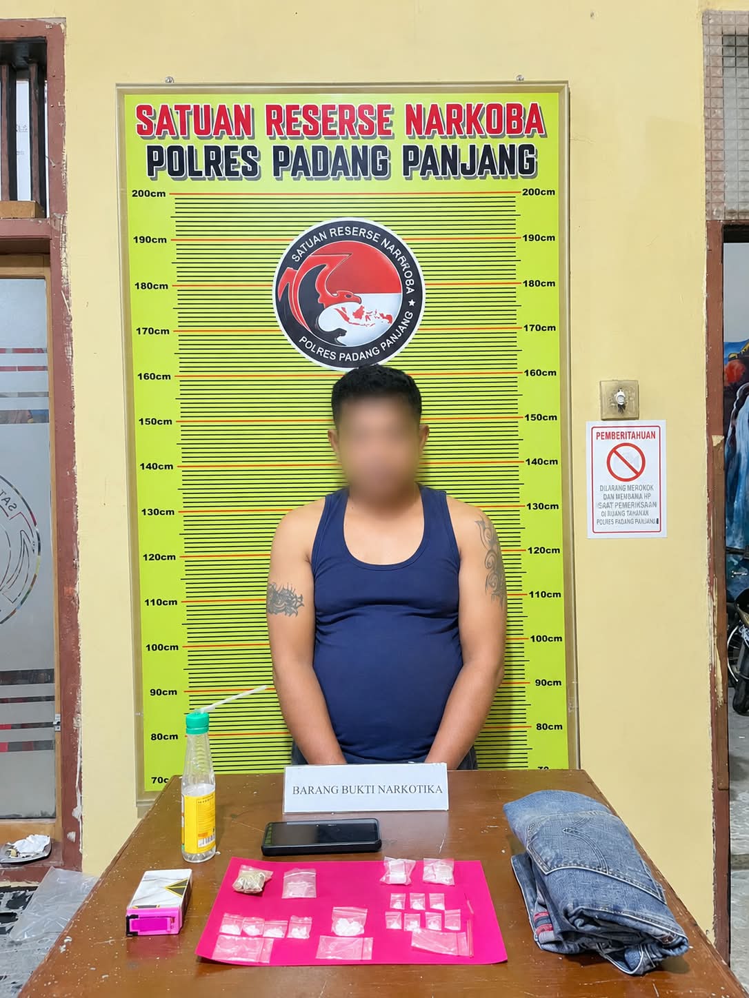 Warga Kampung Manggis  Ditangkap  Tim Satresnarkoba Polres Padang Panjang