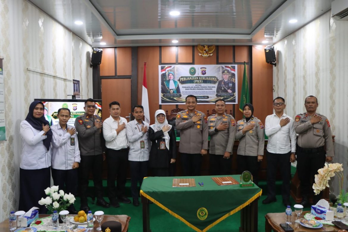 Polres Padang Panjang dan Pengadilan Agama Perkuat Sinergi Pengamanan Pelaksanaan Sidang