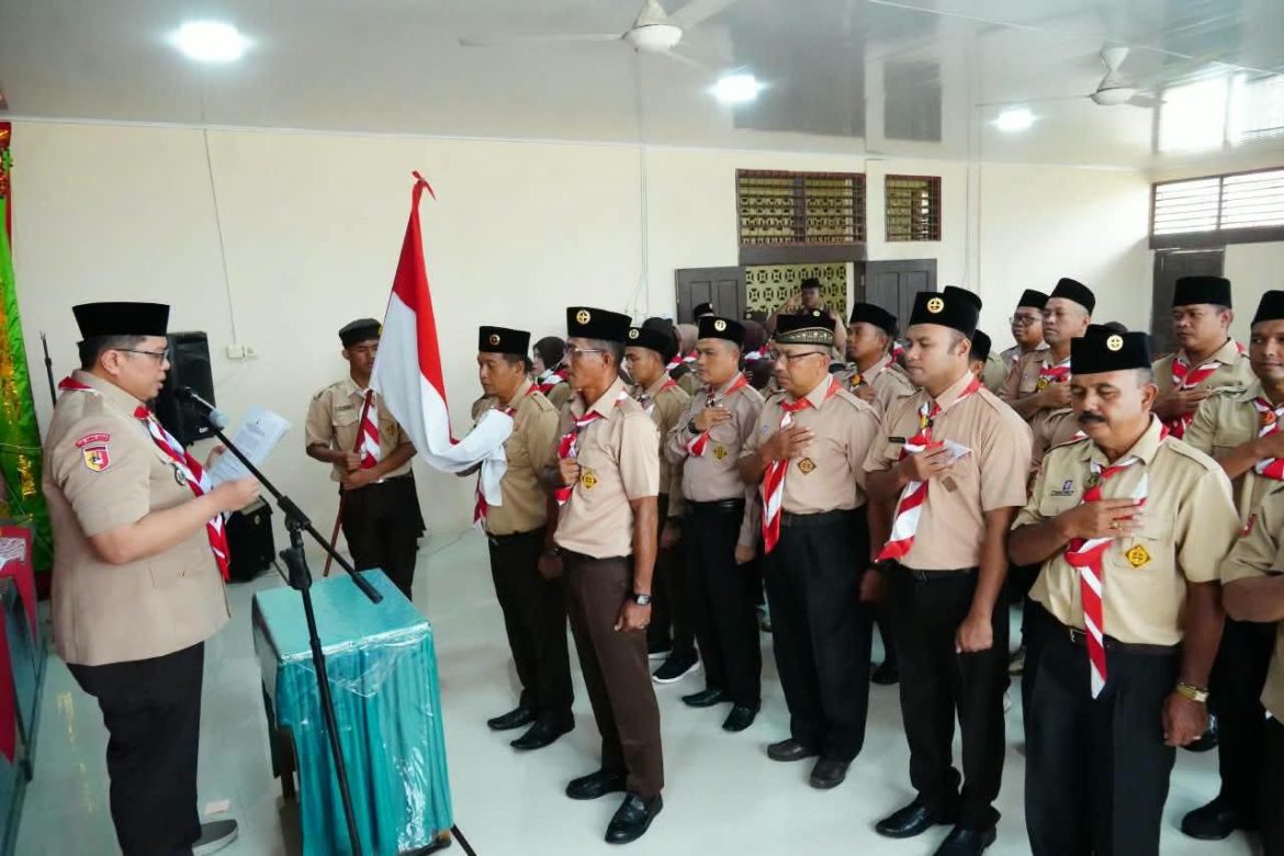 Wakil Bupati Tanah Datar Lantik Pengurus Kwartir Ranting (Kwaran) Gerakan Pramuka 0411 Padang Ganting
