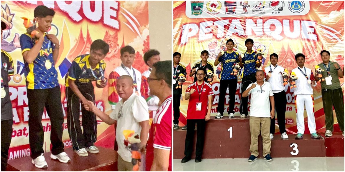 Petanque Tanah Datar Sumbang Dua Emas, Pelatihnya Alumni dan Guru MAN 2 Lima Kaum