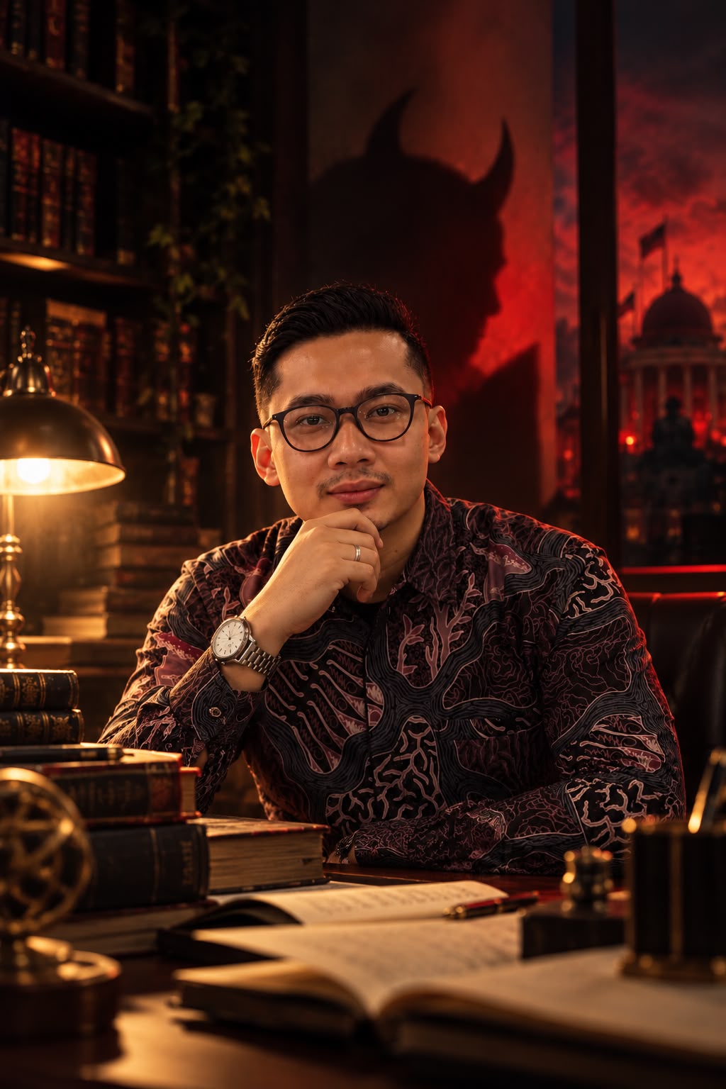 Tanduk Senyum Merah Padam