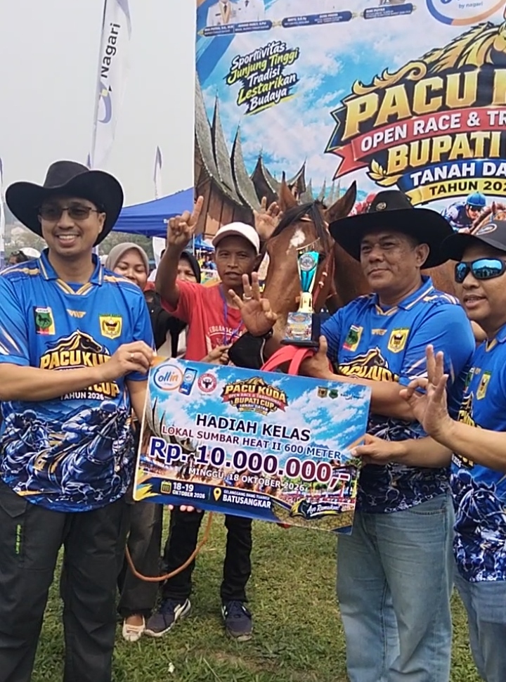 Kuda Ollin Milik Bank Nagari Batusangkar Juara Pertama, Raih Hadiah Rp10 Juta